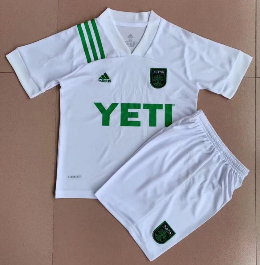 Kids Austin FC 2021/22 Away Soccer Kits Shirt With Shorts